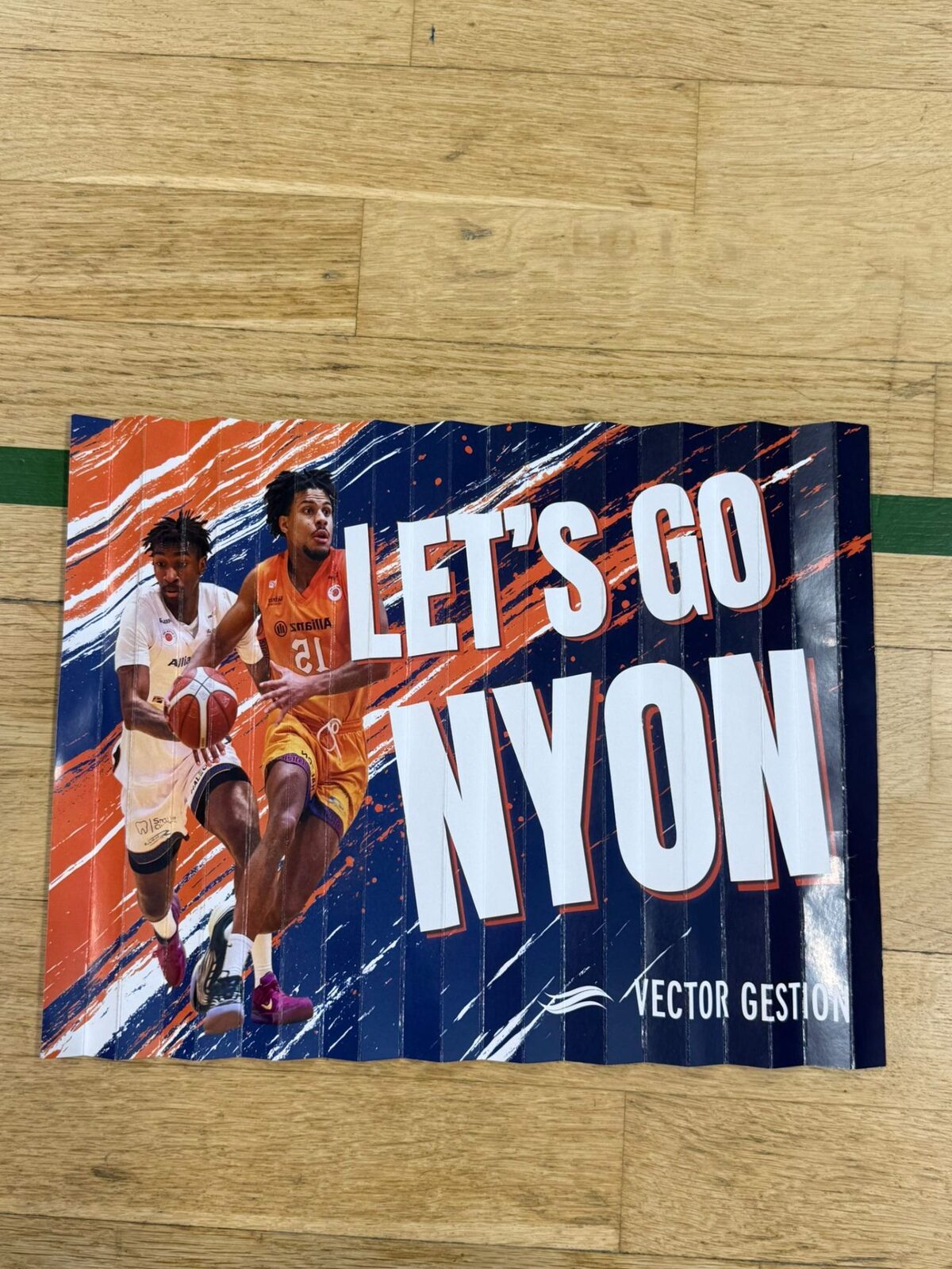 Pancarte « Let's go Nyon » de Vector Gestion